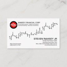 Minimalist Stock Exchange Graph Wave Stock Broker