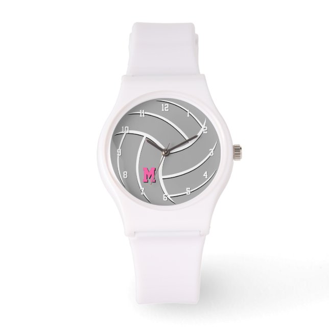 minimalist style custom girls any colour volleybal watch (Front)