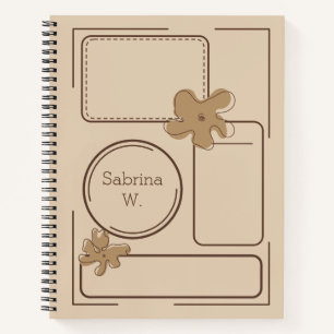 Minimalist Style Flower Notes Background Notebook