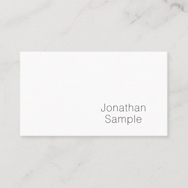 Minimalist Stylish Graphic Design Professional Business Card (Front)