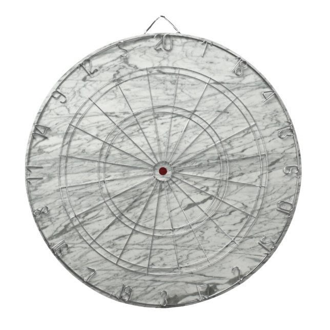 minimalist stylish modern chic grey marble dartboard (Front)