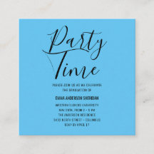 Minimalist Stylish Script Black & White Grad Party