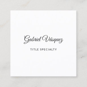Minimalist Stylish Vibe Square Business Card