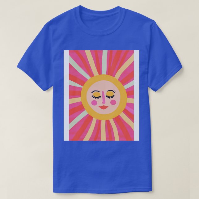 Minimalist Sun Face 2 T-Shirt (Design Front)