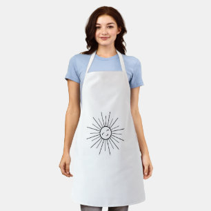 Minimalist Sun Kitchen Apron - Modern Sunshine