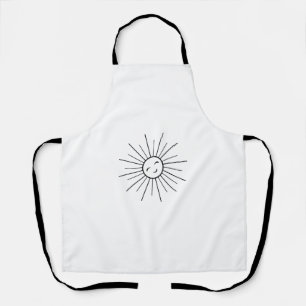 Minimalist Sun Kitchen Apron - Modern Sunshine Coo