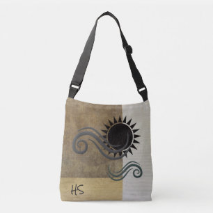 Minimalist Sun Wind Personalized Tote Bag
