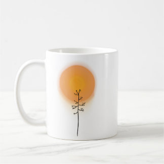 Minimalist Sunlit Tree Coffee Mug
