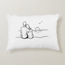 Minimalist Sunset Moment Line Art