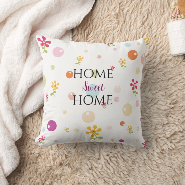 Minimalist Sweet Home Housewarming Throw Throw Pillow (Blanket)