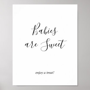Minimalist Sweet Treats Baby Shower Sign