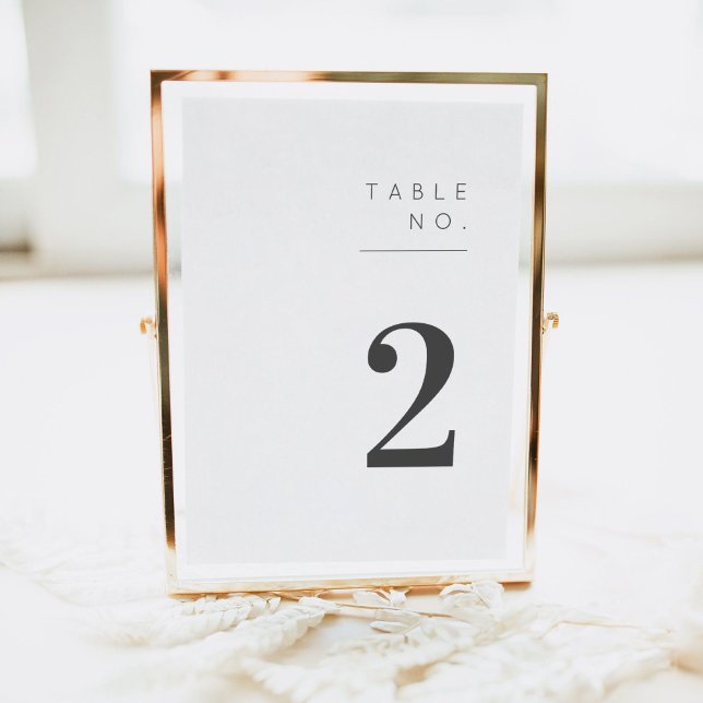 Minimalist Table Number (Creator Uploaded)