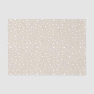 Minimalist Tan Artistic Dots Tissue Paper