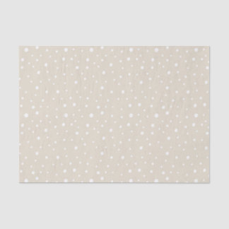Minimalist Tan Artistic Dots Tissue Paper