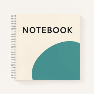 Minimalist Teal Notebook