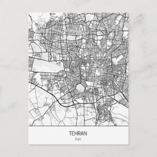 minimalist Tehran Iran Postcard