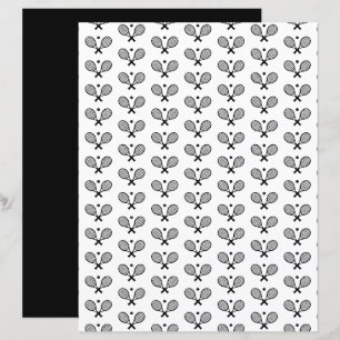 Minimalist Tennis Pattern Scrapbook Paper