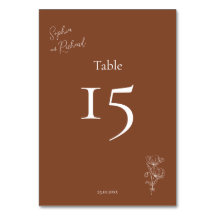 Minimalist Terracotta Boho Botanicals Wedding