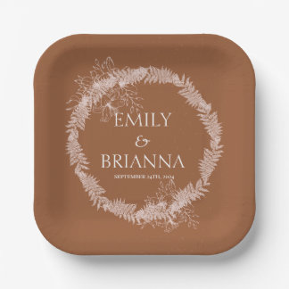 Minimalist terracotta boho Burnt Name Plates 