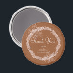 Minimalist terracotta boho Burnt Orange wedding Magnet<br><div class="desc">Minimalist terracotta boho Burnt Orange wedding  Favour magnet with RSVP wedding invitation template instant digital download,   terracotta  and white Talavera arch wedding invitations,  QR RSVP wedding invitations wedding invitations with rsvp wedding invitation card</div>