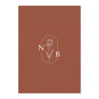 Minimalist Terracotta Burnt Orange Boho Wedding