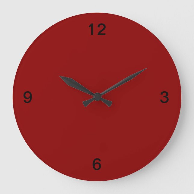 Minimalist. Terracotta. Large Clock (Front)
