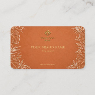 Minimalist Terracotta White Line Art Earring Card