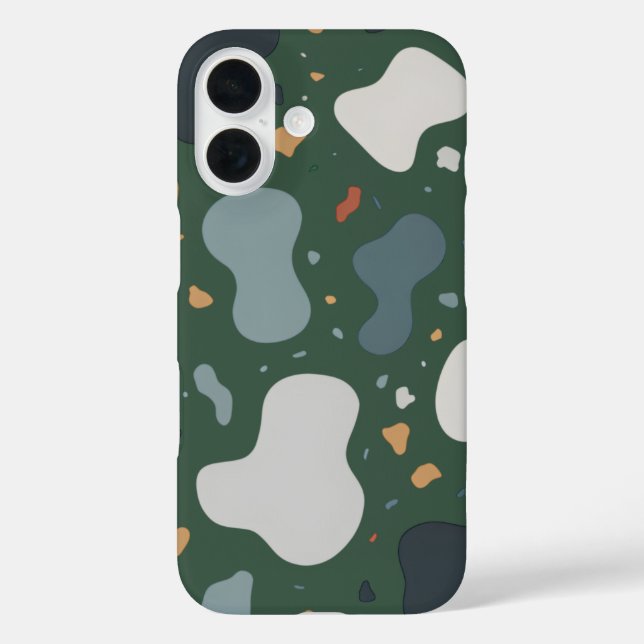 Minimalist Terrazzo Style Custom Fabric, Wallpaper Case-Mate iPhone Case (Back)