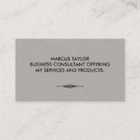 Minimalist Textual with Embellished Element Grey