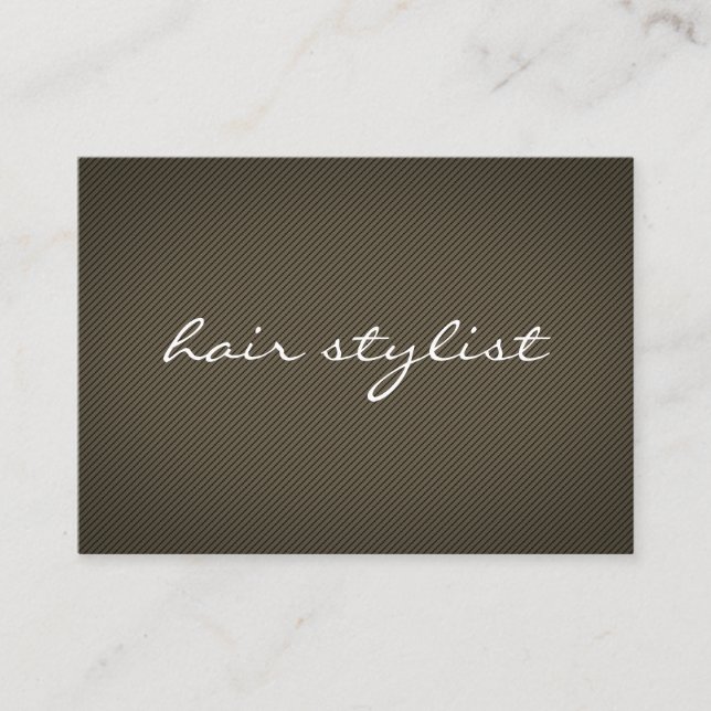 Minimalist Texture Brown Business Card (Front)