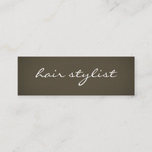 Minimalist Texture Brown Mini Business Card
