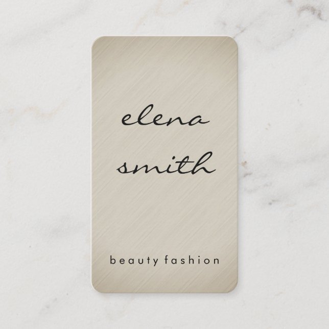 Minimalist Texture Business Card (Front)