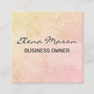 Minimalist Texture Square Business Card