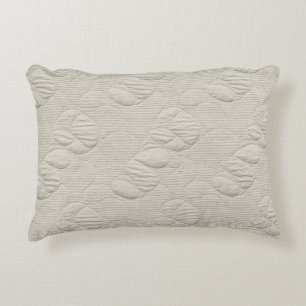 Minimalist Textured Organic – Cream & Off-White  Accent Pillow