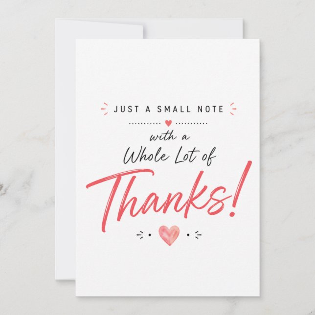 Minimalist Thank You Card  (Front)