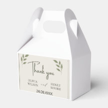 Minimalist Thank You Favour Box