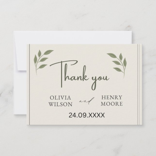 Minimalist Thank You Favour Box (Front)