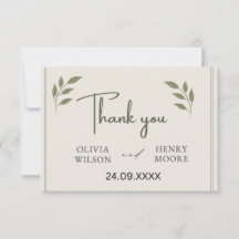 Minimalist Thank You Favour Box