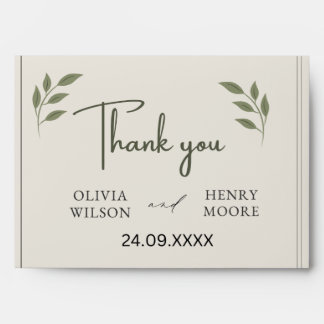Minimalist Thank You Favour Box Envelope