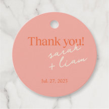 Minimalist Thank You Favour Tags