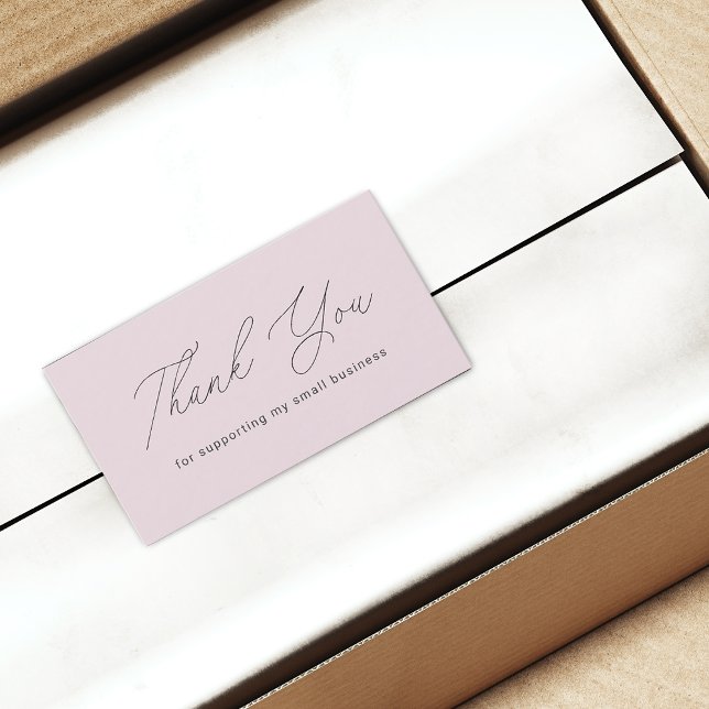 Minimalist Thank You For Supporting Small QR Code Business Card (Minimalist Thank You For Supporting Small QR Code Business Card)