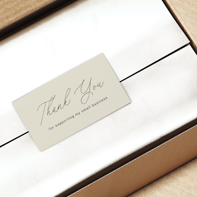 Minimalist Thank You For Supporting Small QR Code Business Card (Minimalist Thank You For Supporting Small QR Code Business Card)