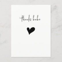 Minimalist Thank You Heart