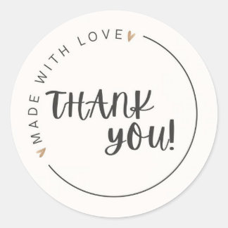 Minimalist Thank You Sticker