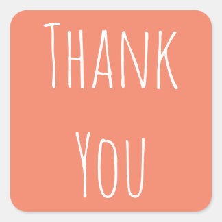 Minimalist Thank You Sticker