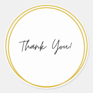 Minimalist thank you sticker