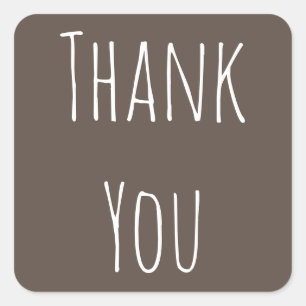 Minimalist Thank You Sticker