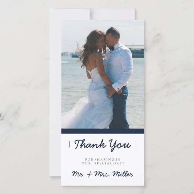 Minimalist Thank You | WEDDINGS Card (Front)
