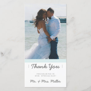 Minimalist Thank You   WEDDINGS Card