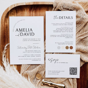 Minimalist The Details Information Enclosure Card
